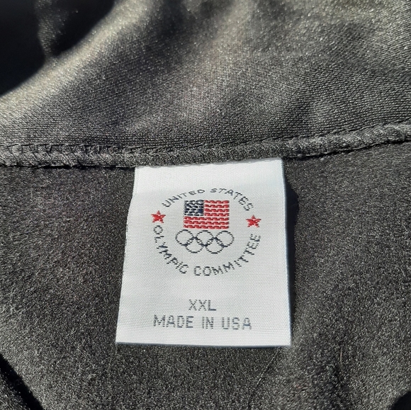 1980's Vintage USA Olympic Committee Member Black Track Jacket - Picture 2 of 5